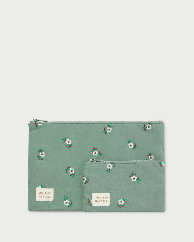 Tracy Sage Floral Pouch Set