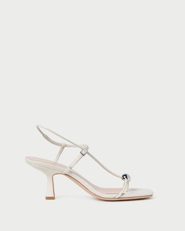 Triana Leather Mid Heel Sandal