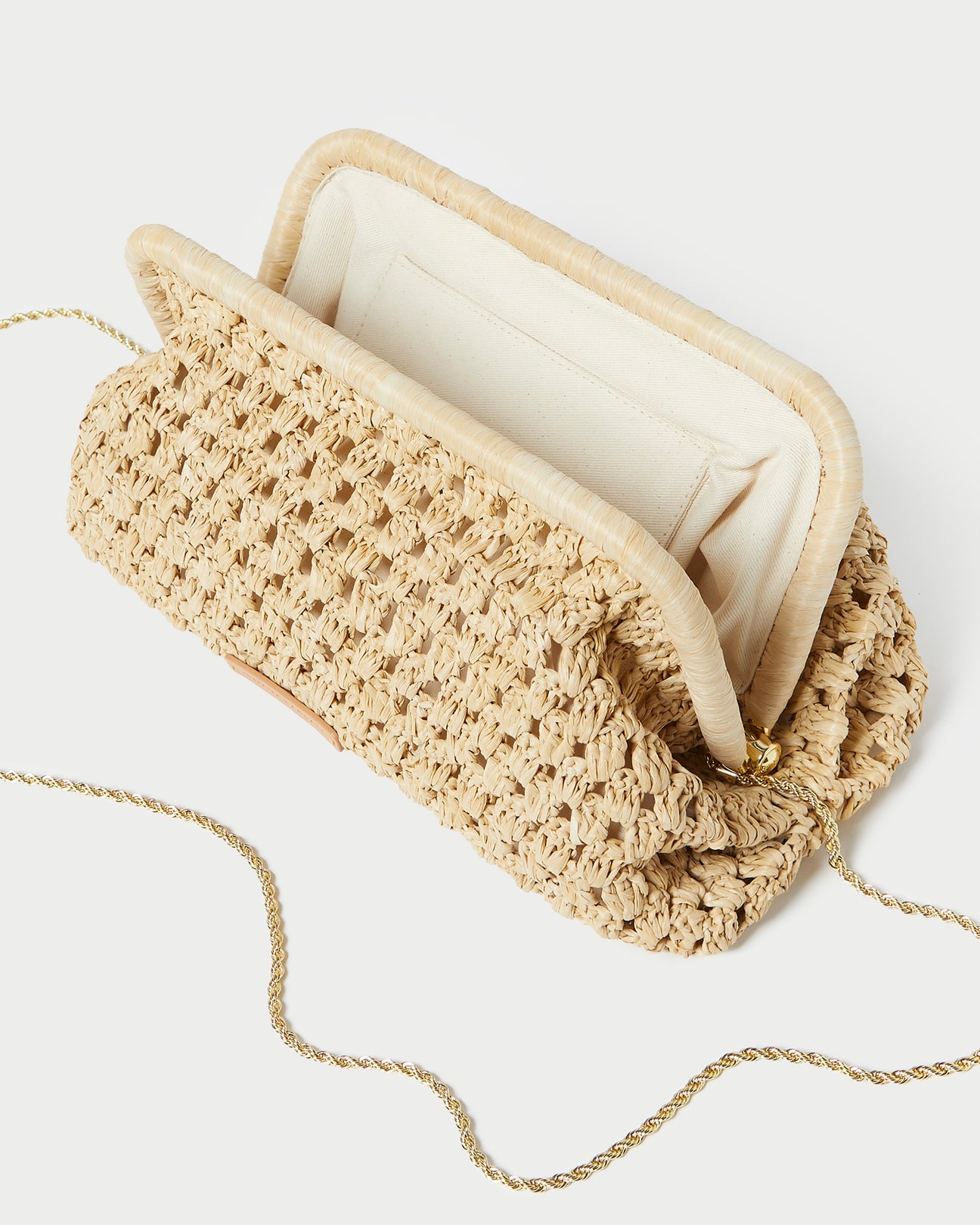 Trudie Natural Frame Clutch l Clutches l Handbags