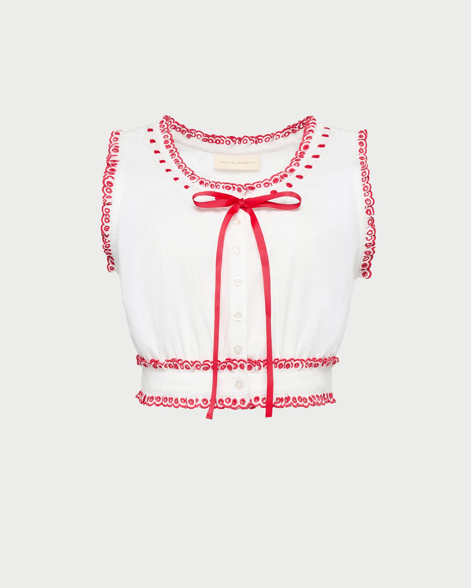 Veda Cream/Red Top | Tops | Apparel