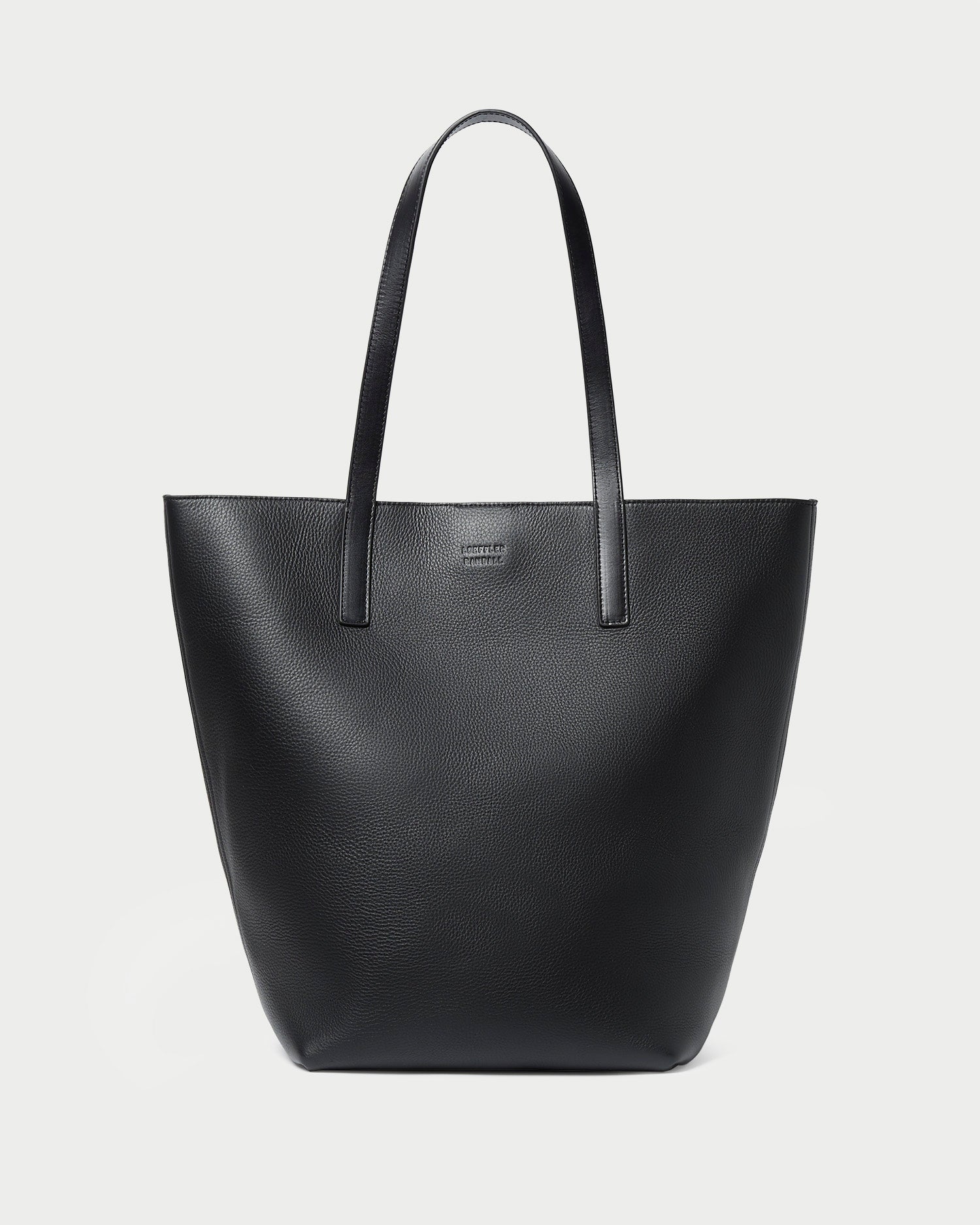 black leather tote backpack Loeffler Randall Walker Tote in Black