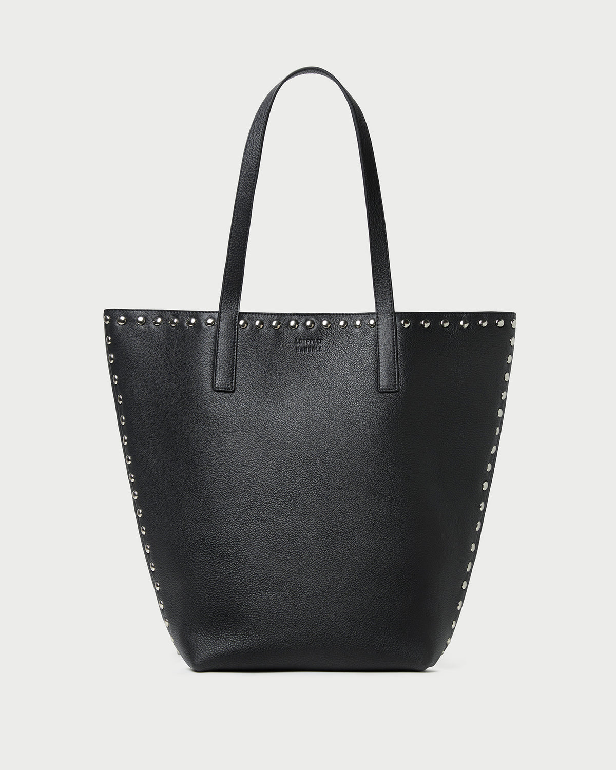 Walker Black/Silver Leather Tote | Totes | Handbags