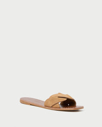 Willajo Toffee Suede Braid Sandal