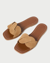 Willajo Toffee Suede Braid Sandal