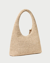 Willow Natural Woven Hobo Bag