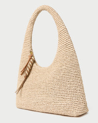 Willow Natural Woven Hobo Bag