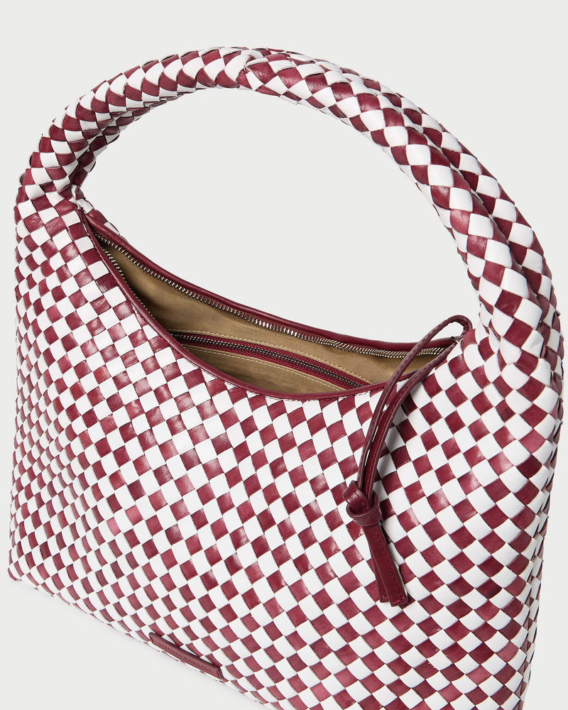Color: Maroon/White