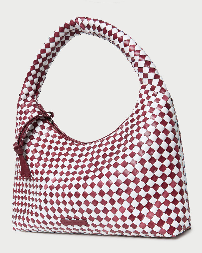 Color: Maroon/White