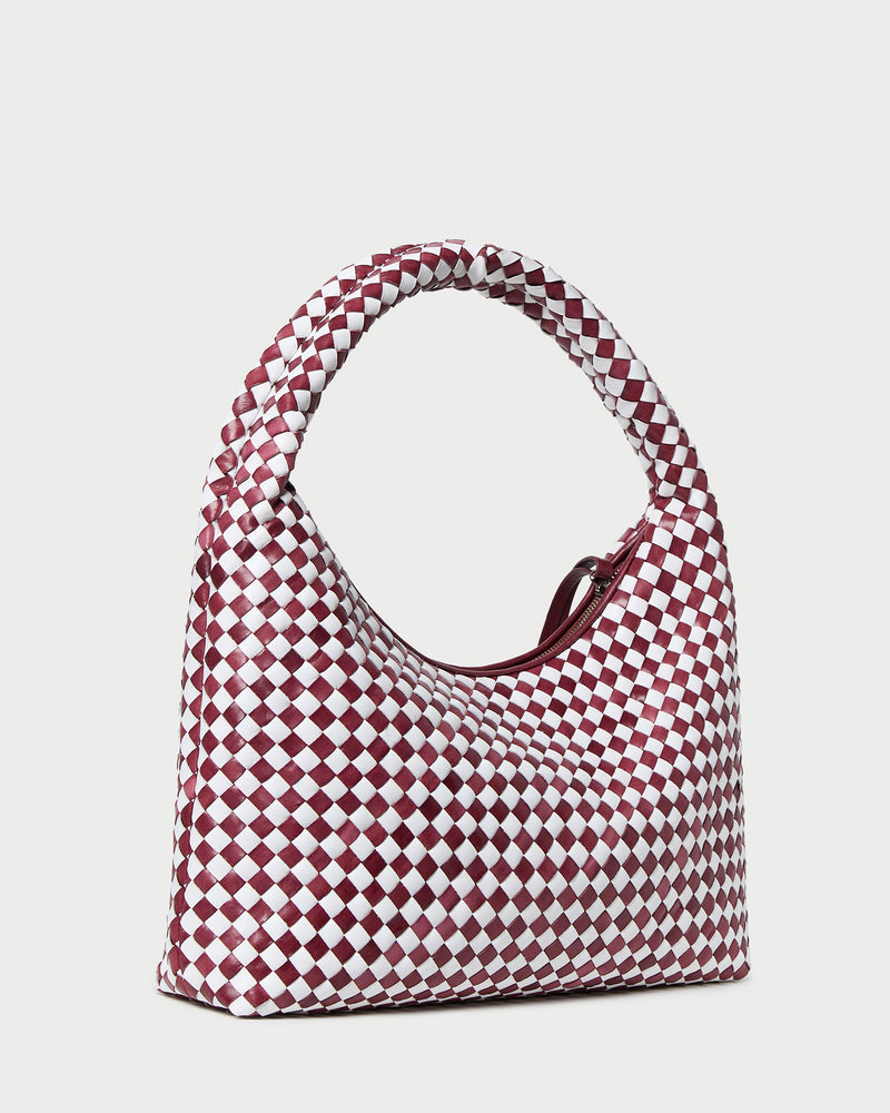 Color: Maroon/White
