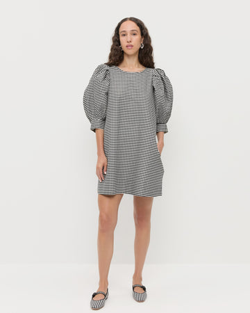 Willy Black Gingham Mini Dress | Dresses