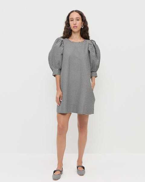 Willy Black Gingham Mini Dress | Dresses