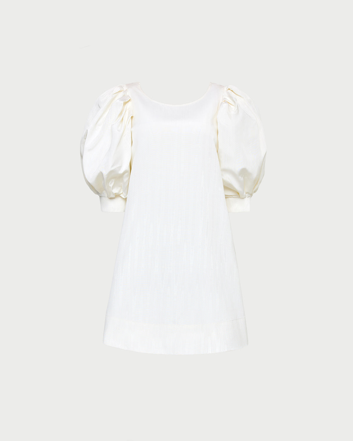 Willy Mini Dress in cream moiré.