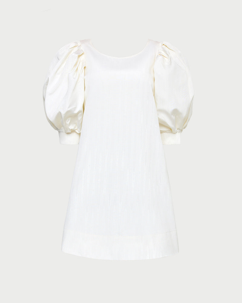cream ruffle sleeve dress Cream Button Down Dress With Ruffle Sleeves