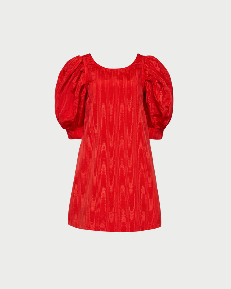 Willy Mini Dress in red moiré.