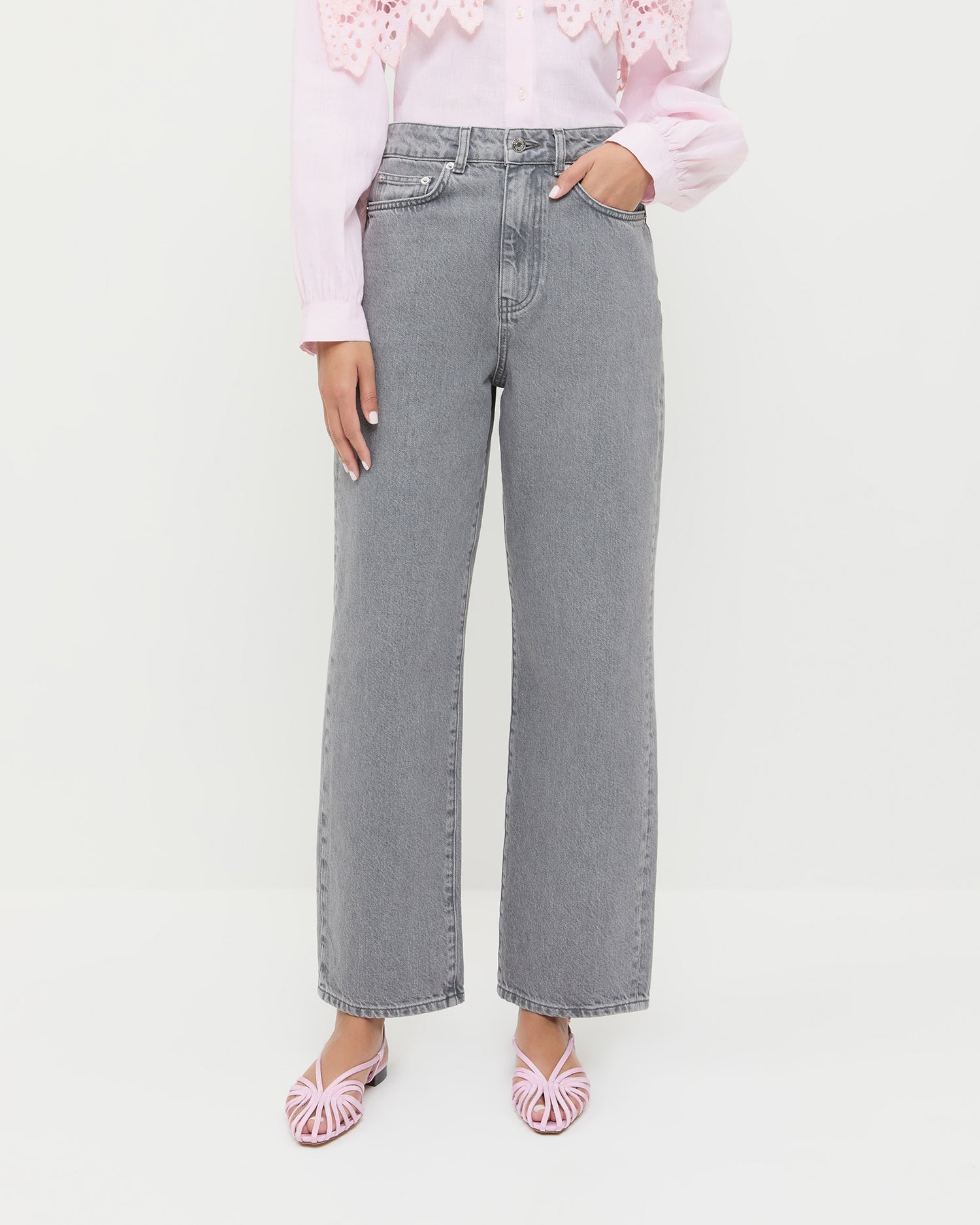Winona Grey Denim Pant | Bottoms | Apparel
