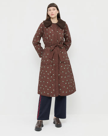 Wyatt Brown Floral Quilted Coat | Outerwear | Apparel