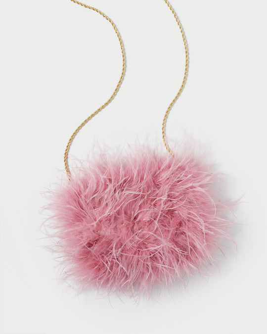 Loeffler Randall | Shop the Zahara Blush Mini Feather Pouchat ...