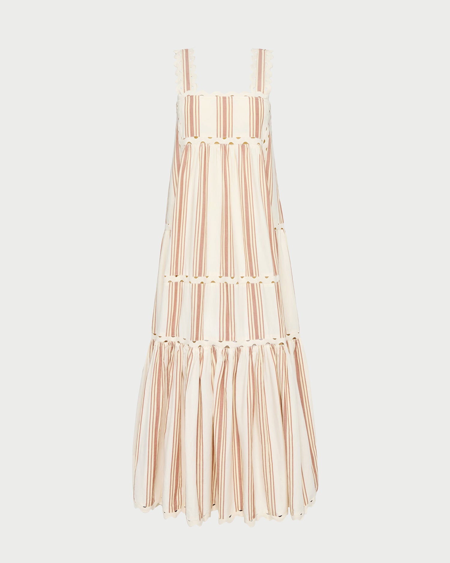 Alison Yellow/Brown Striped Camisole Dress | Dresses | Apparel