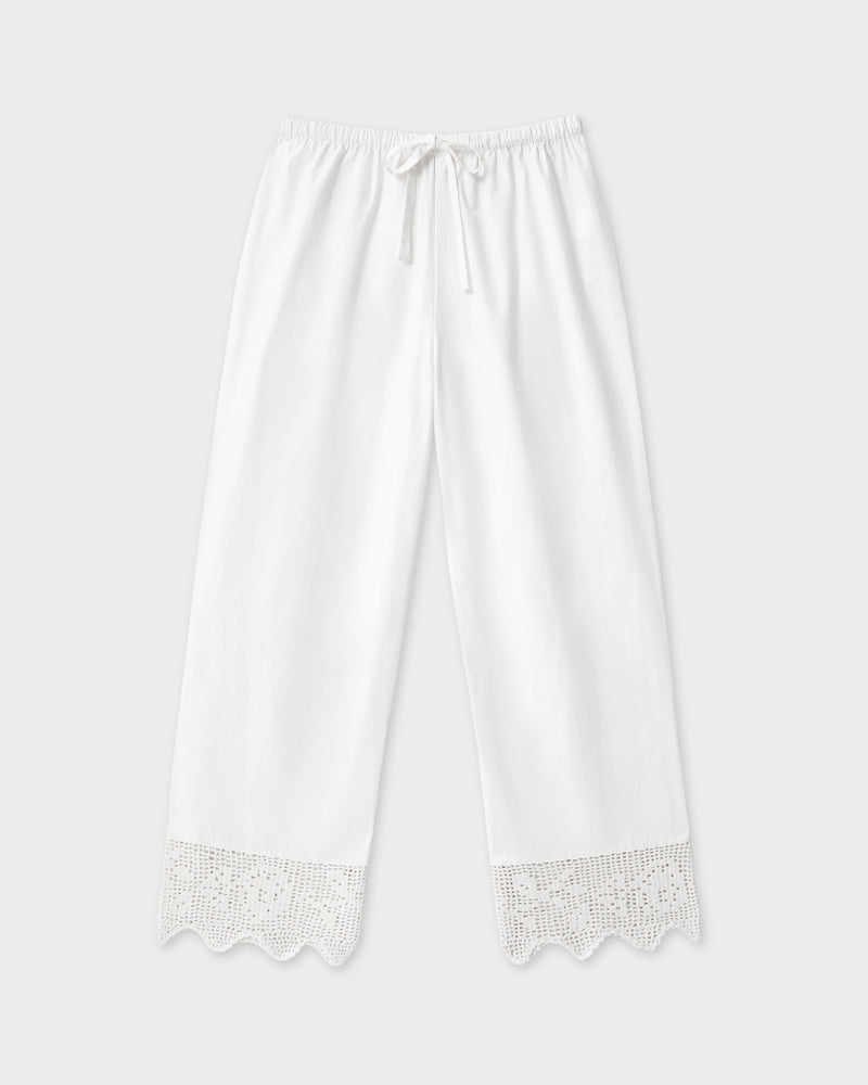 Amani Pant in white cotton.
