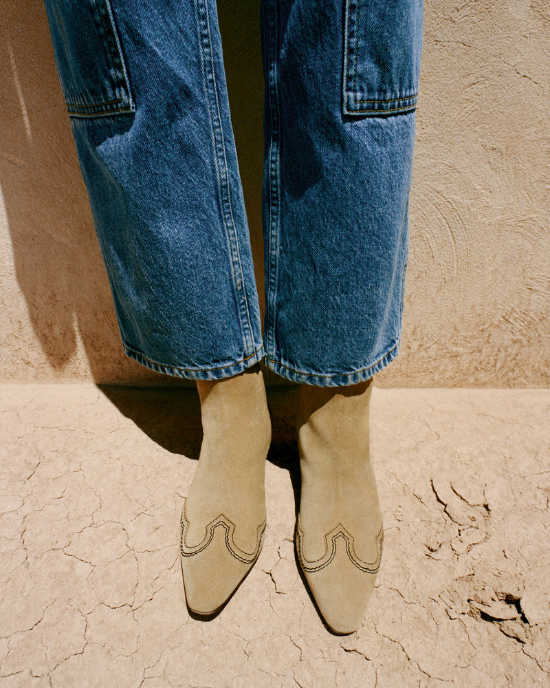 Aspen Sand Suede Ankle Boot