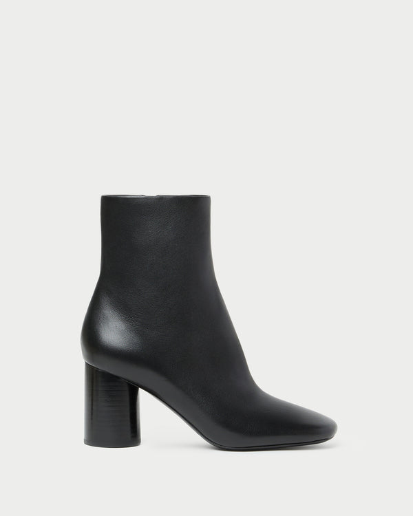 Axel Black Leather Ankle Boot