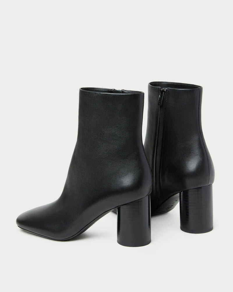 Axel Black Leather Ankle Boot