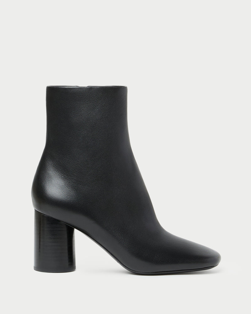 Axel Black Leather Ankle Boot