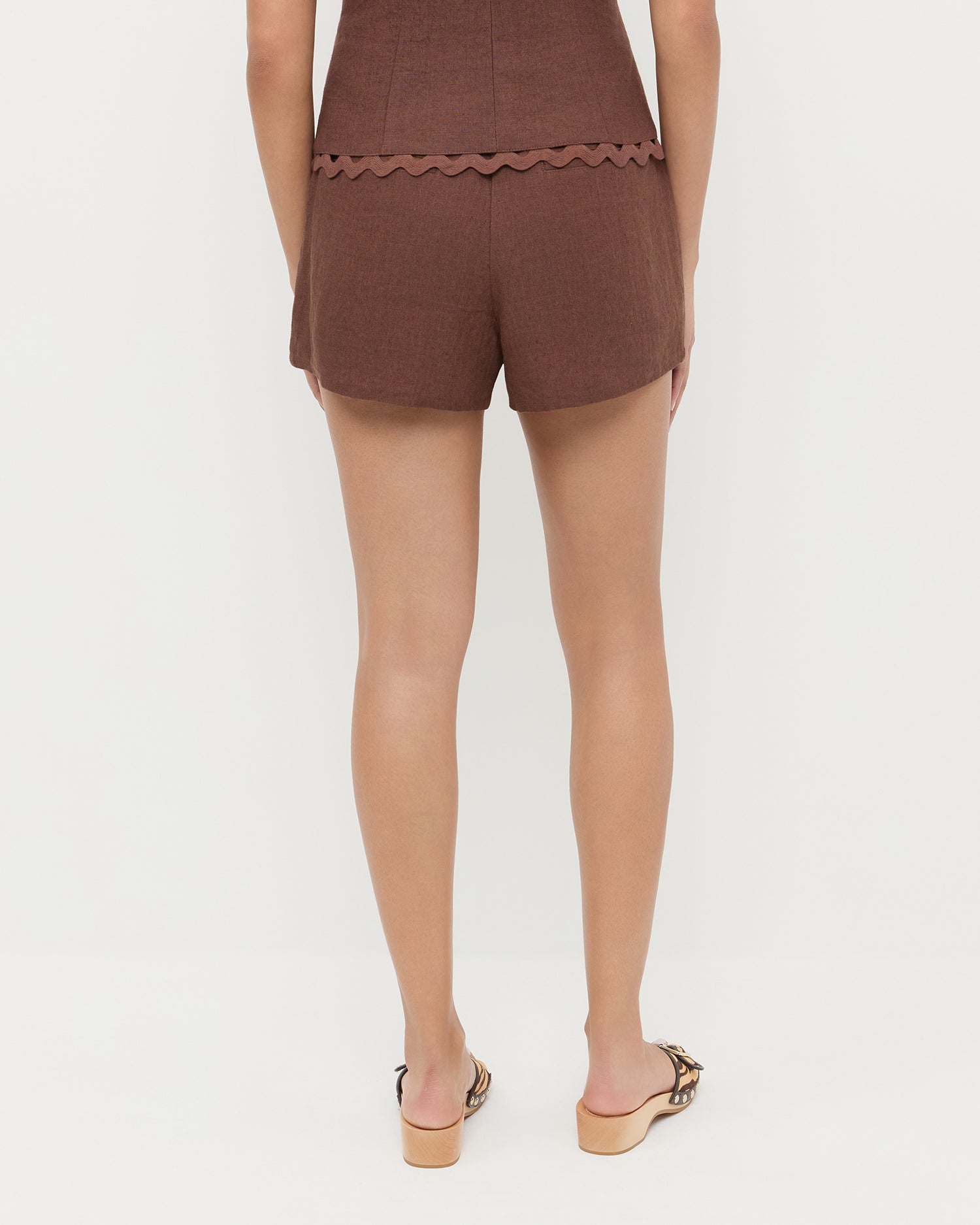 Carissa Brown Linen Short | Bottoms | Apparel