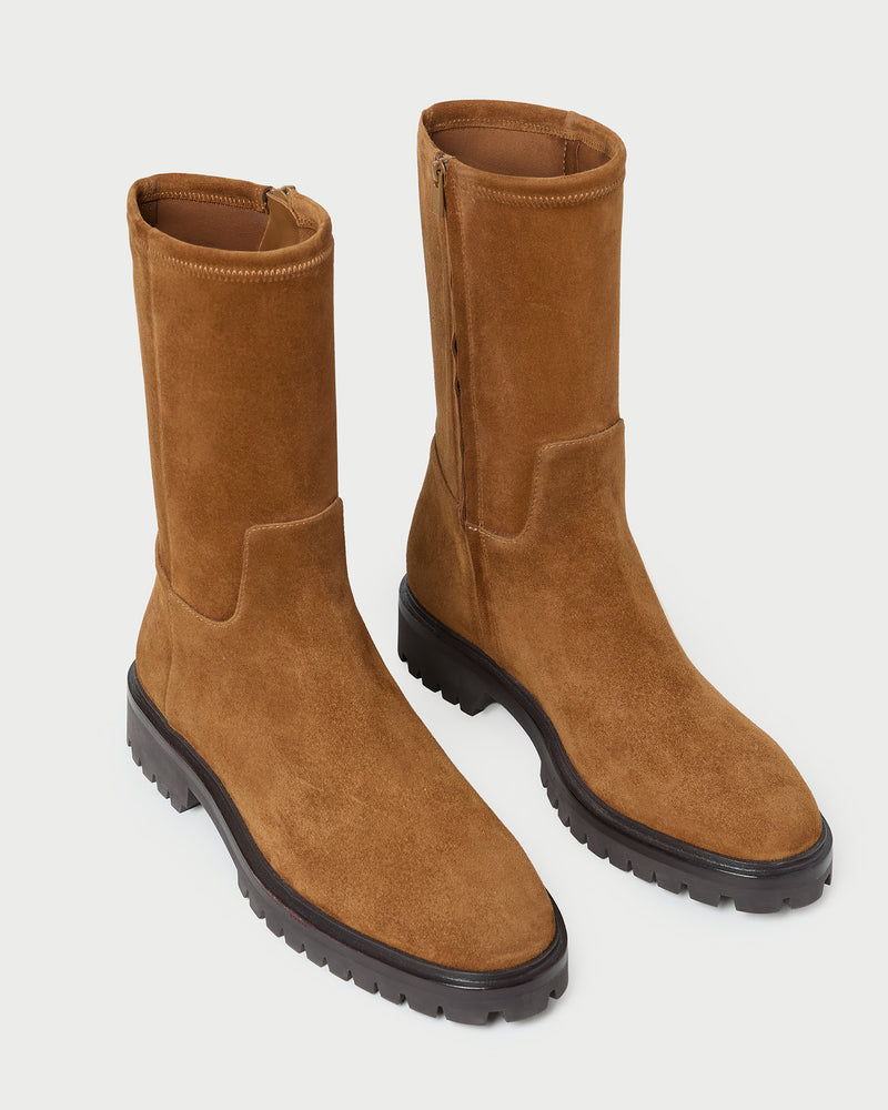 Danny Cacao Suede Lug Boot
