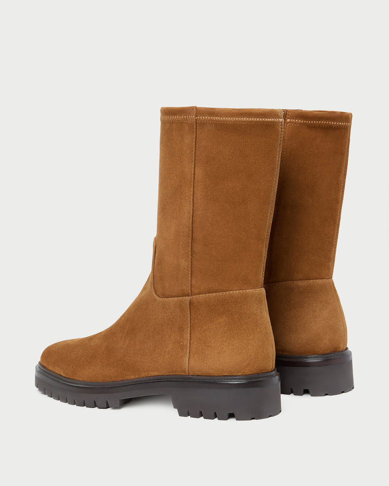 Danny Cacao Suede Lug Boot