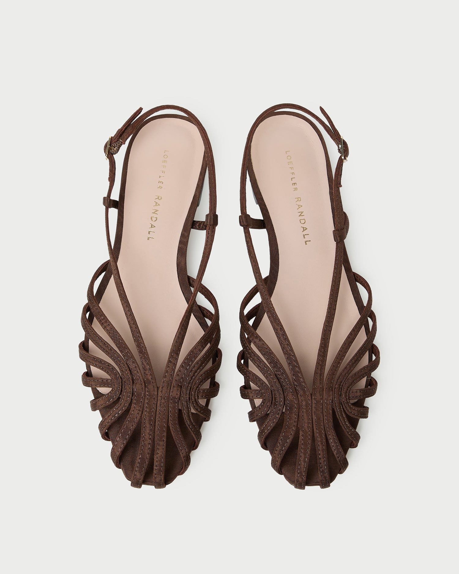 Devon Chocolate Moiré Slingback Sandal