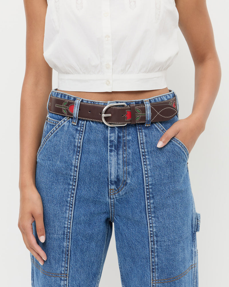 Gage Espresso Western Belt