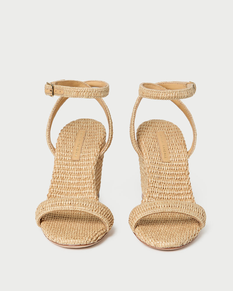 Gavi wedge in Natural raffia.