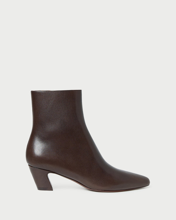 Harper Brown Leather Ankle Boot