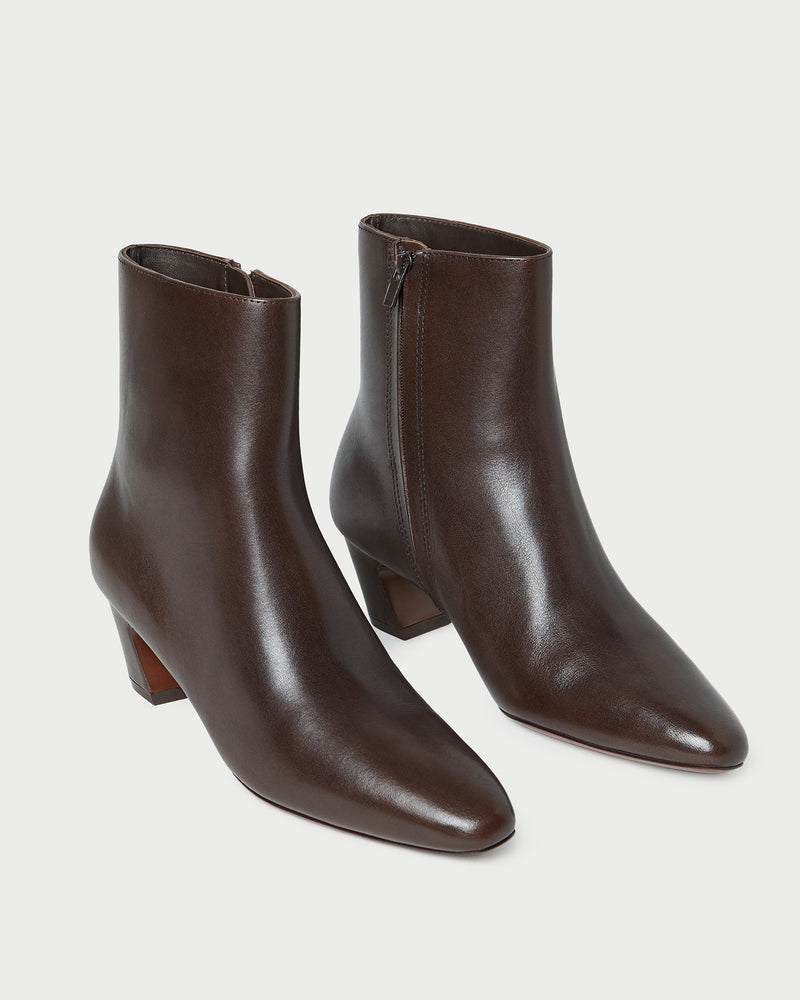 Harper Brown Leather Ankle Boot