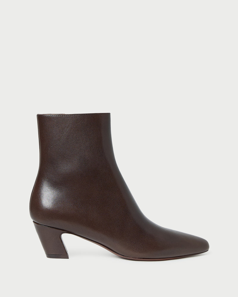 Harper Brown Leather Ankle Boot