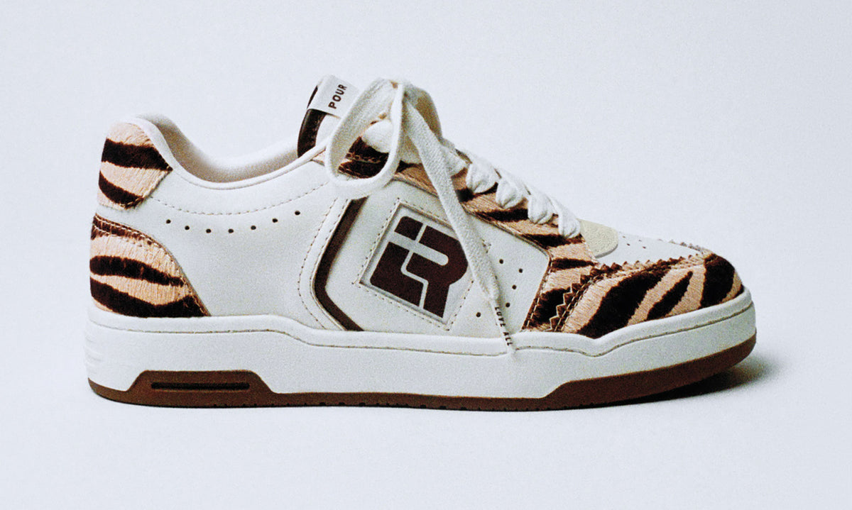 Topspin Cream/Zebra Court Sneaker - Loeffler Randall