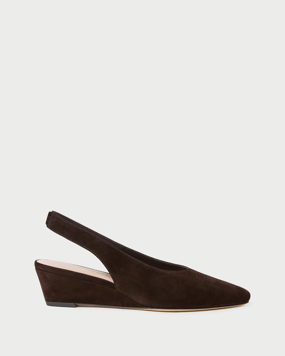 Hyla Brown Suede Slingback Wedge