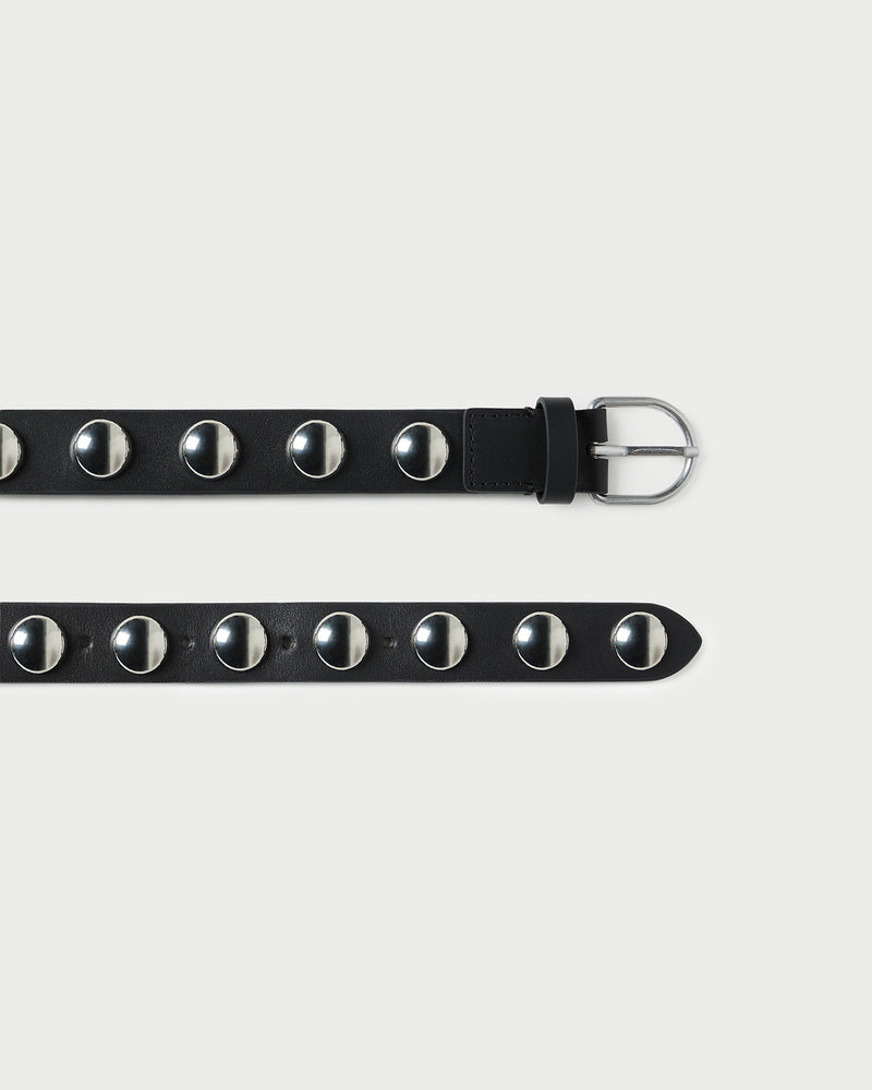 Issa Black/Silver Studded Belt