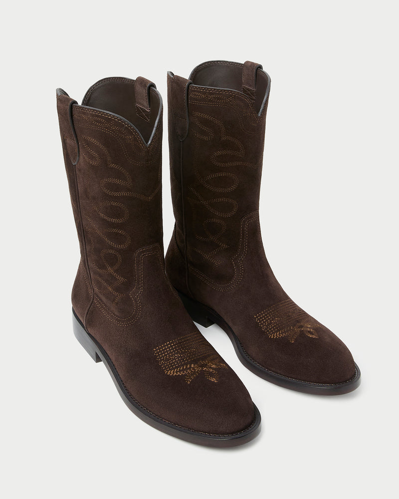Jett Brown Suede Calf Boot