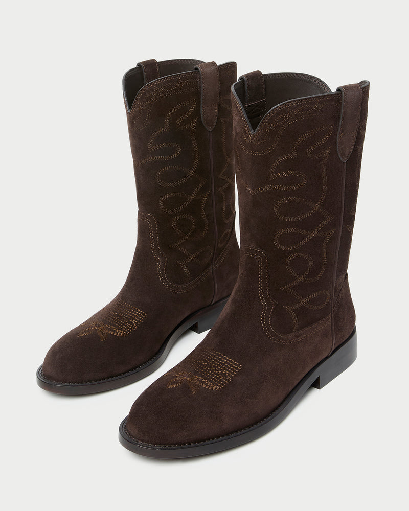 Jett Brown Suede Calf Boot