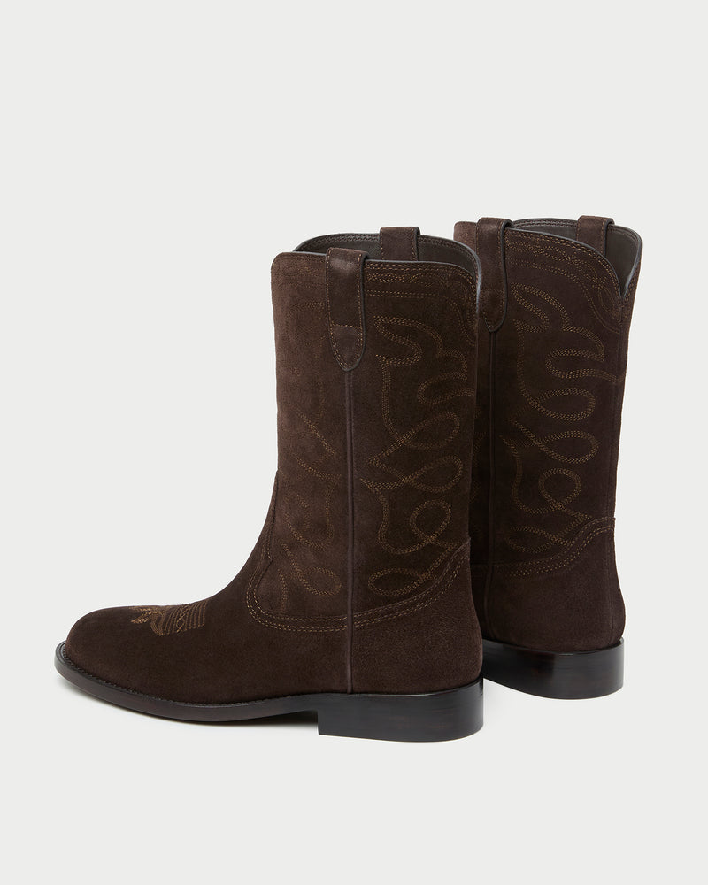Jett Brown Suede Calf Boot