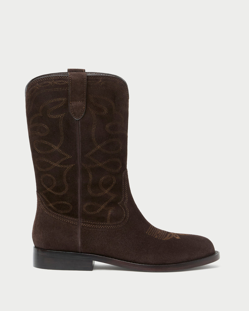 Jett Brown Suede Calf Boot