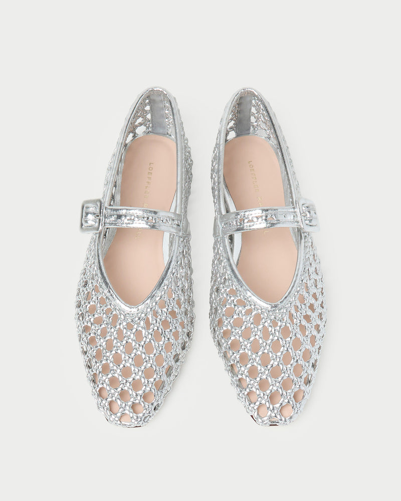 Junia Silver Mary Jane Flat