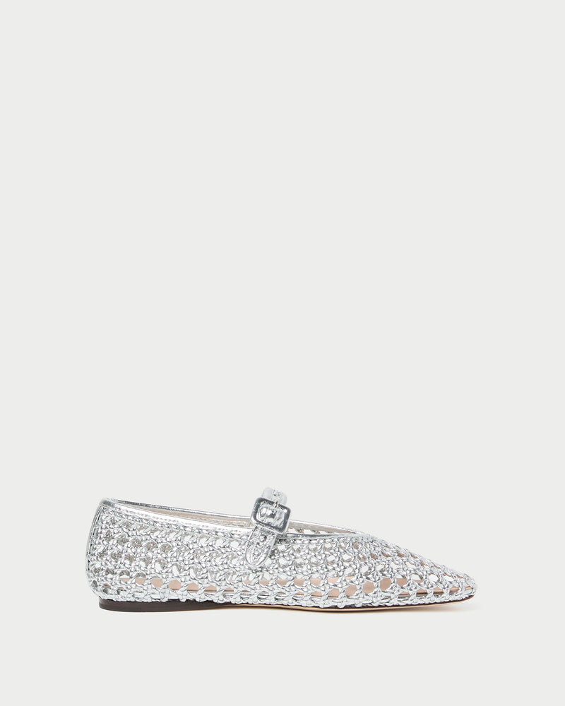 Junia Silver Mary Jane Flat