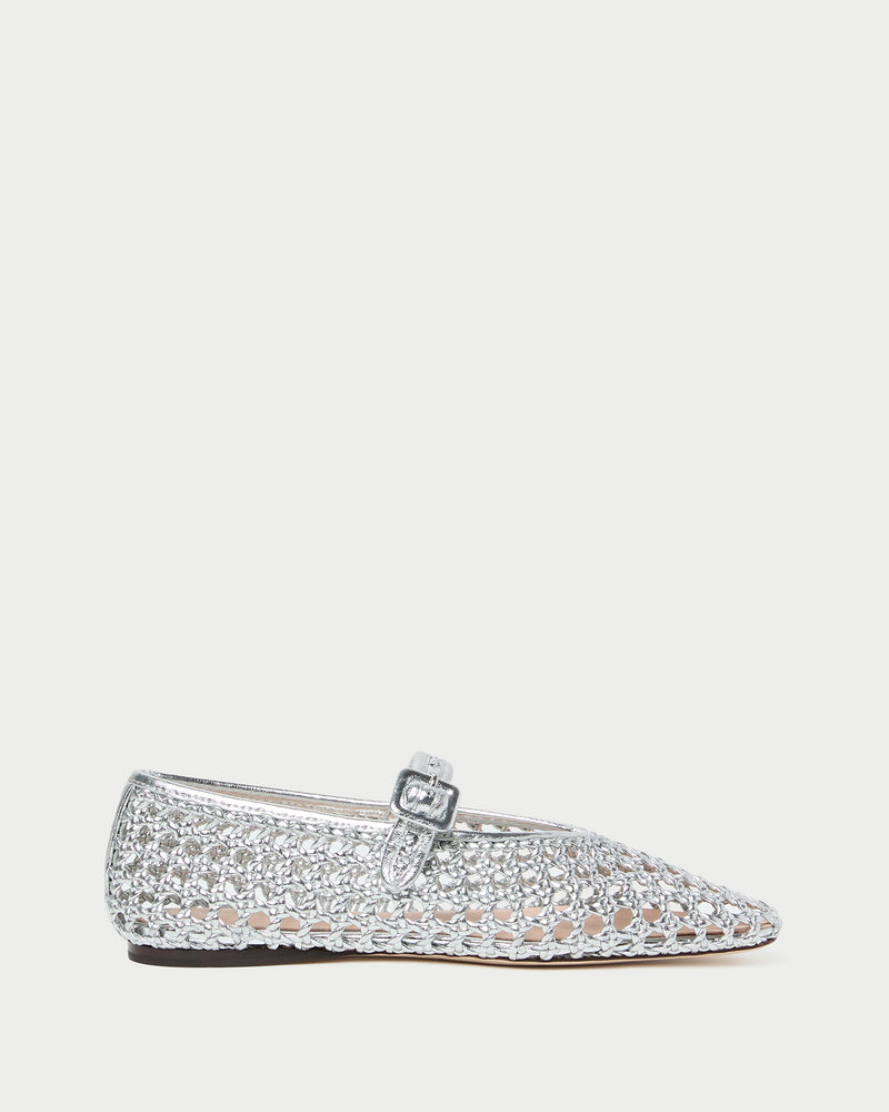 Junia Silver Mary Jane Flat