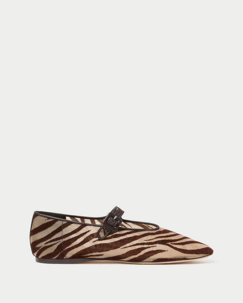 Junia Zebra Mary Jane Flat