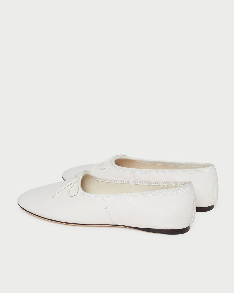 Landon Gardenia Leather Ballet Flat