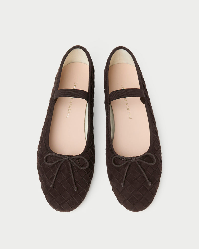 Leonie Brown Woven Ballet Flat