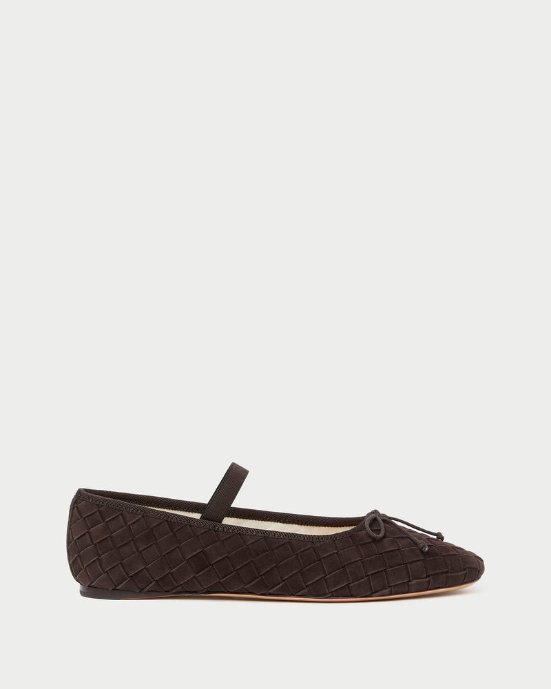 Leonie Brown Woven Ballet Flat
